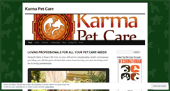 Desktop Screenshot of karmapetcare7.com
