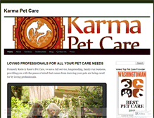 Tablet Screenshot of karmapetcare7.com